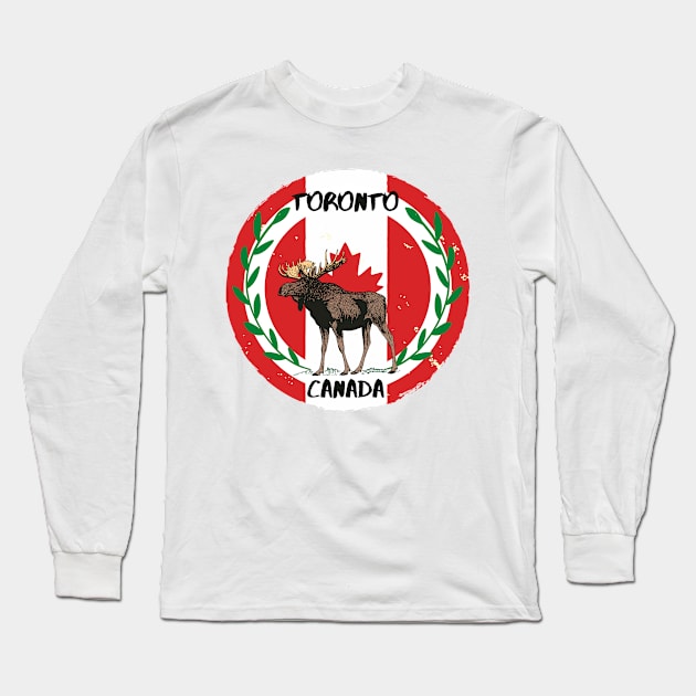 Toronto Canada moose Long Sleeve T-Shirt by Gulldio